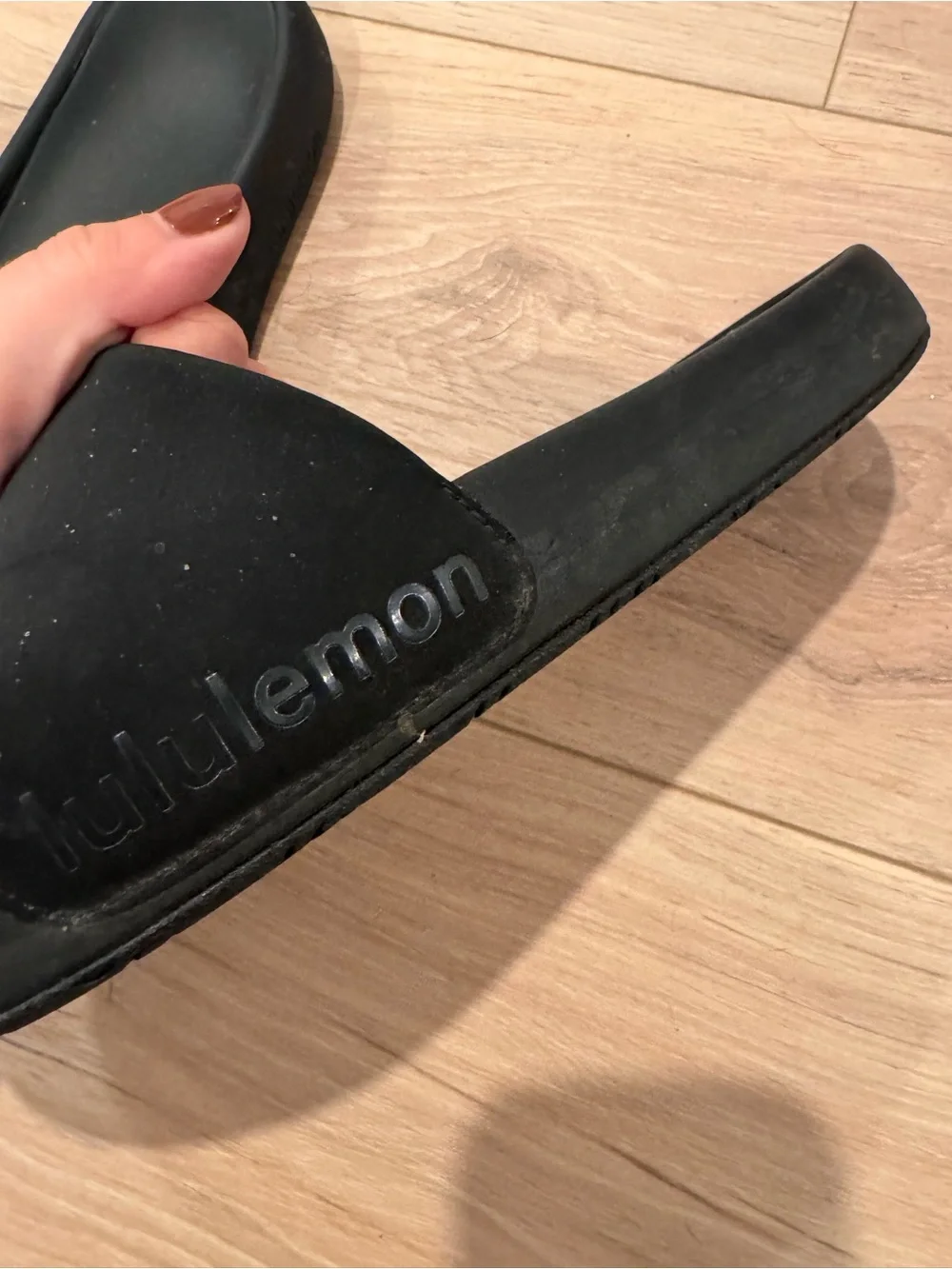 lululemon athletica Black Women's  Wide-Strap Slide Sandals